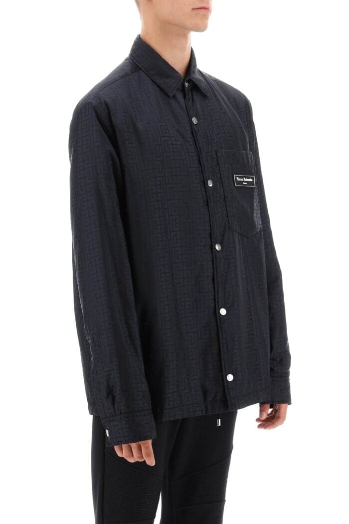 Balmain Monogram Nylon Ovrshirt