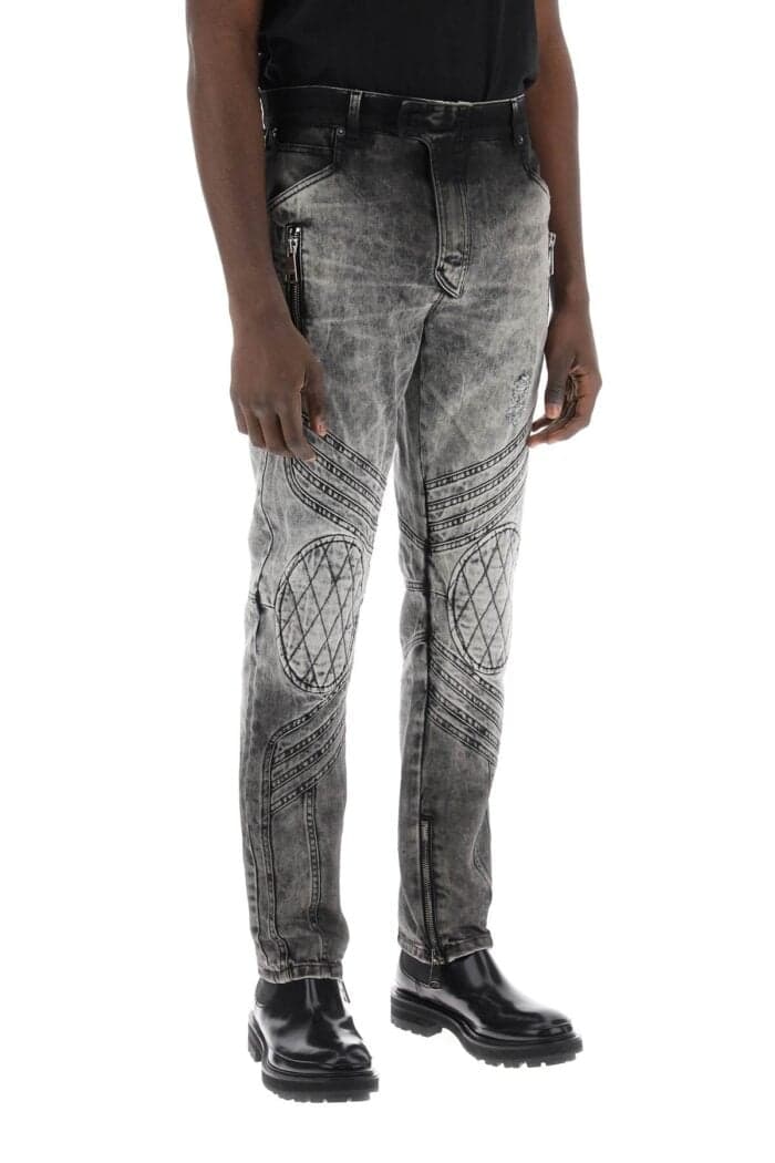 Balmain Motor Slim Fit Jeans - Image 4