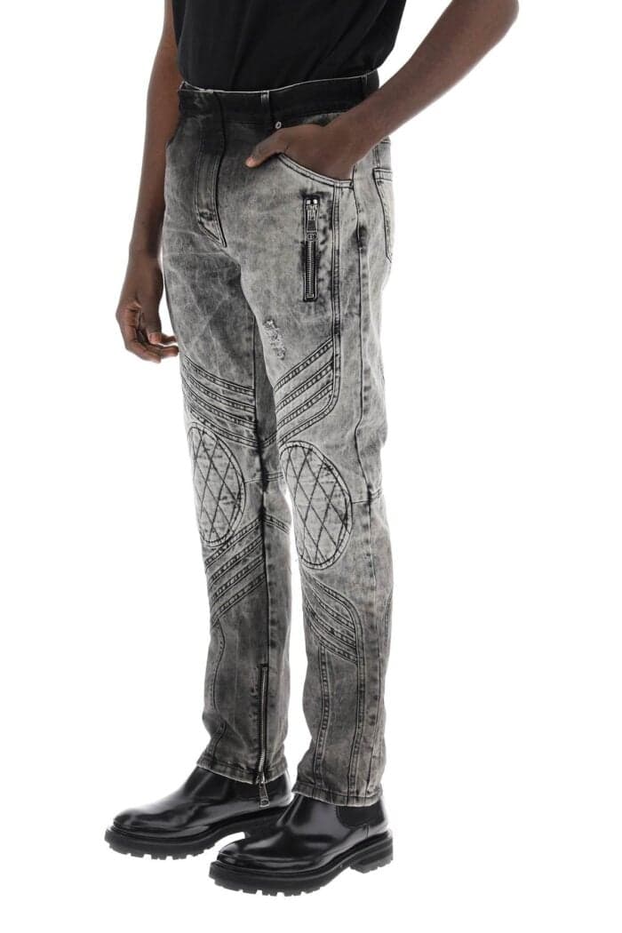 Balmain Motor Slim Fit Jeans - Image 2