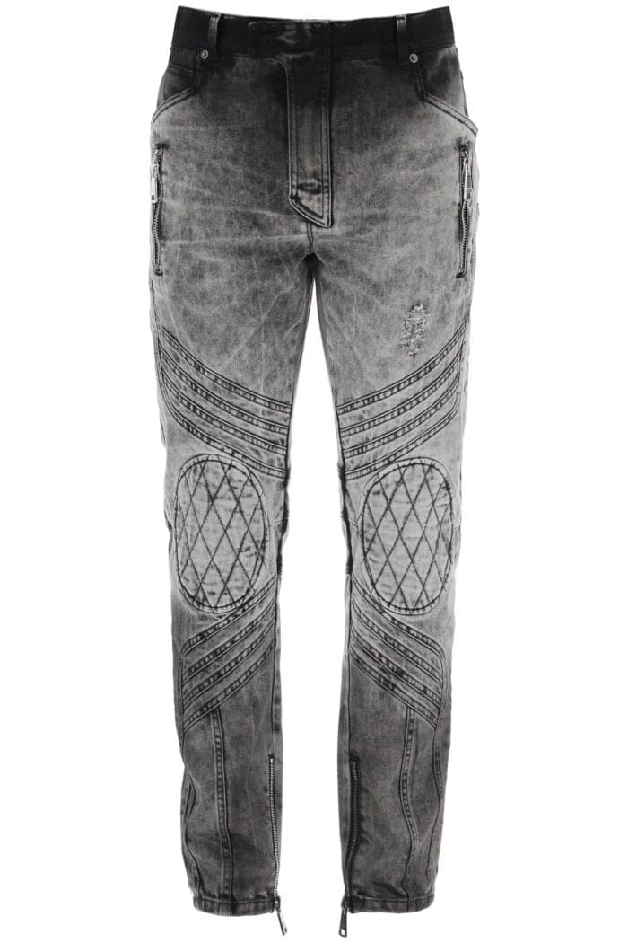 Balmain Motor Slim Fit Jeans - Image 1