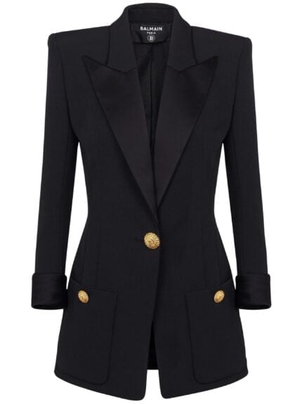 BALMAIN Peak-lapel Wool Blazer