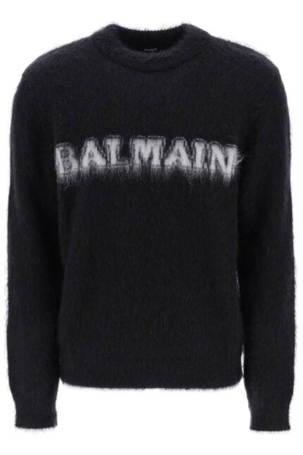 Balmain Retro Pullover In Brushed Mohair