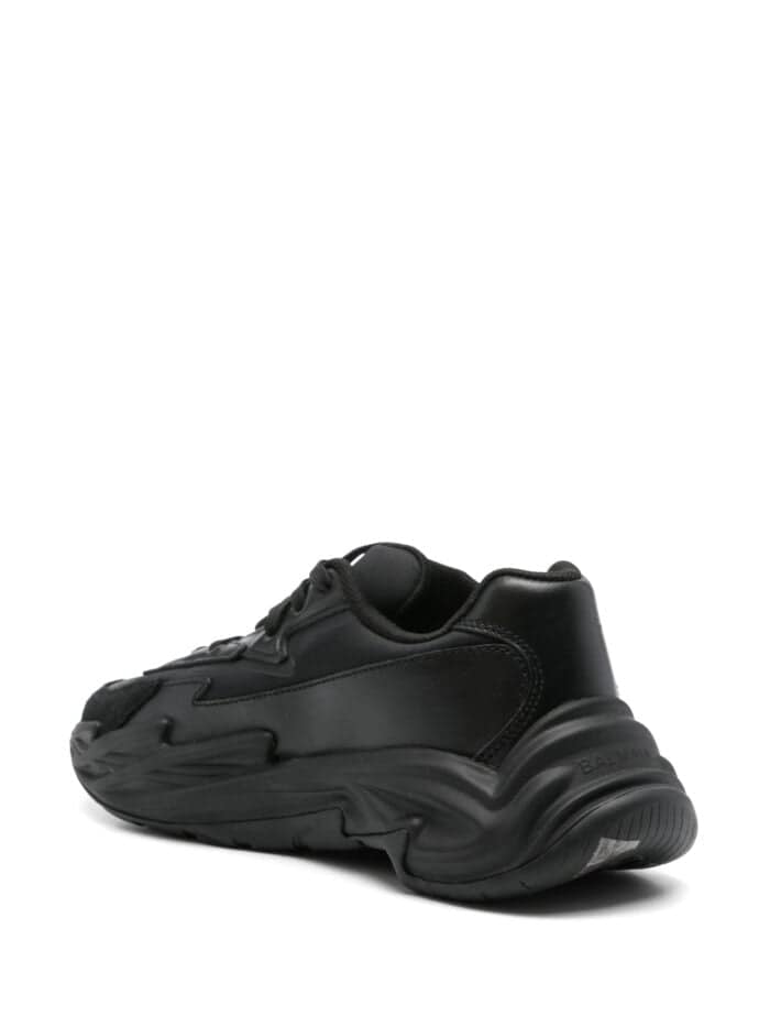 BALMAIN Run Row Leather Sneakers