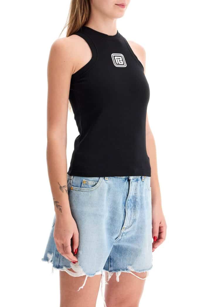BALMAIN Sleeveless Top With Pb