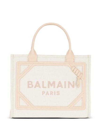 BALMAIN Small B-army Canvas Tote Bag