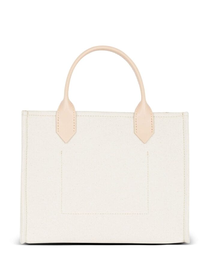 BALMAIN Small B-army Canvas Tote Bag