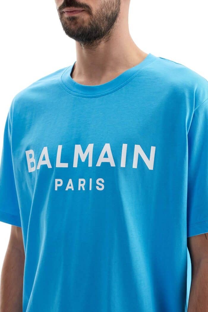 BALMAIN Straight-cut Logo T-shirt