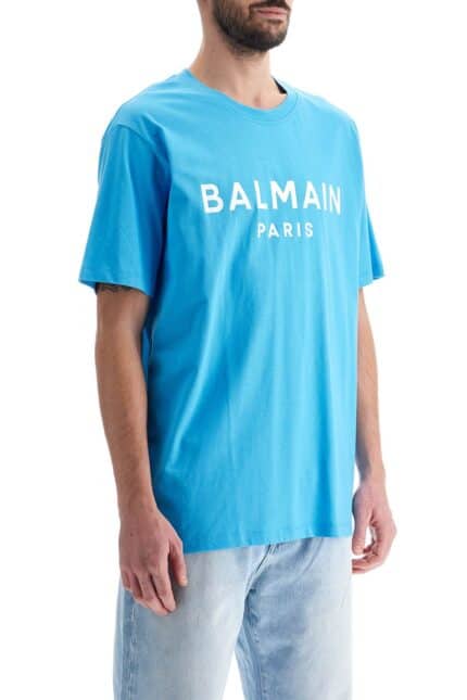 BALMAIN Straight-cut Logo T-shirt