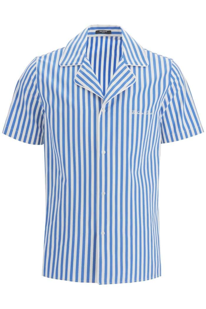 BALMAIN Striped Pajama Shirt For