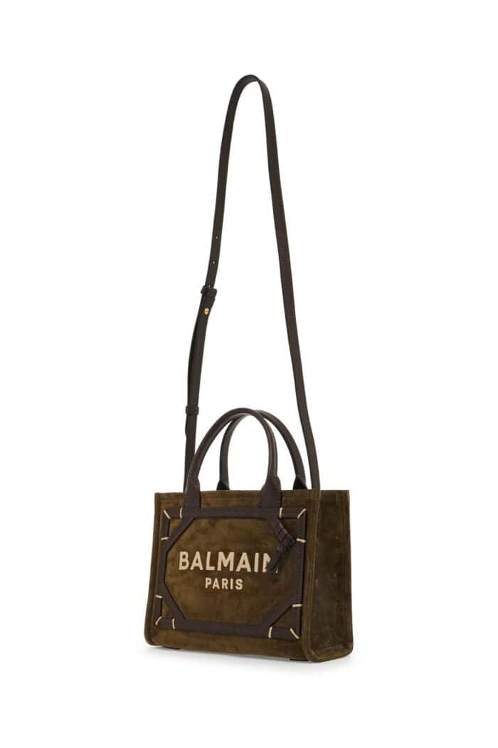 BALMAIN Suede B-army Tote Bag