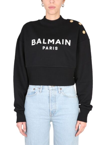 Balmain SWEATSHIRT WITH LOGO PRINT