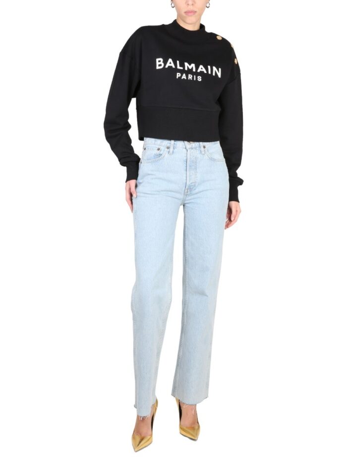 Balmain SWEATSHIRT WITH LOGO PRINT