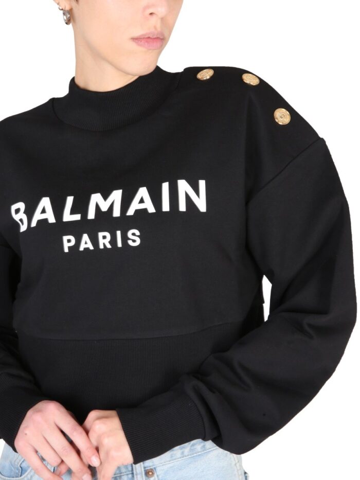 Balmain SWEATSHIRT WITH LOGO PRINT