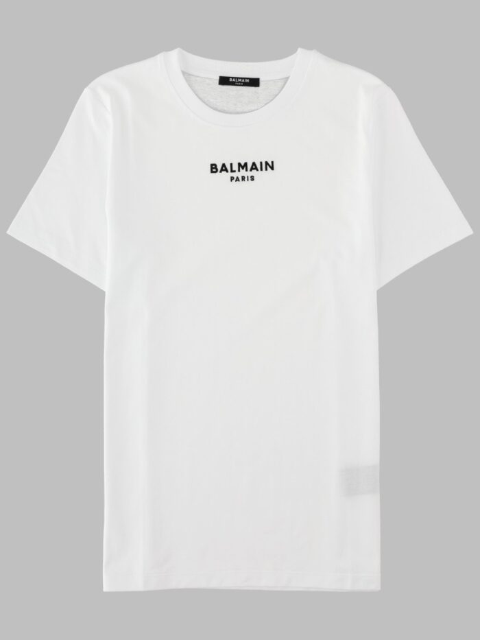 balmain t shirt con logo ricamato Balmain T-SHIRT CON LOGO RICAMATO