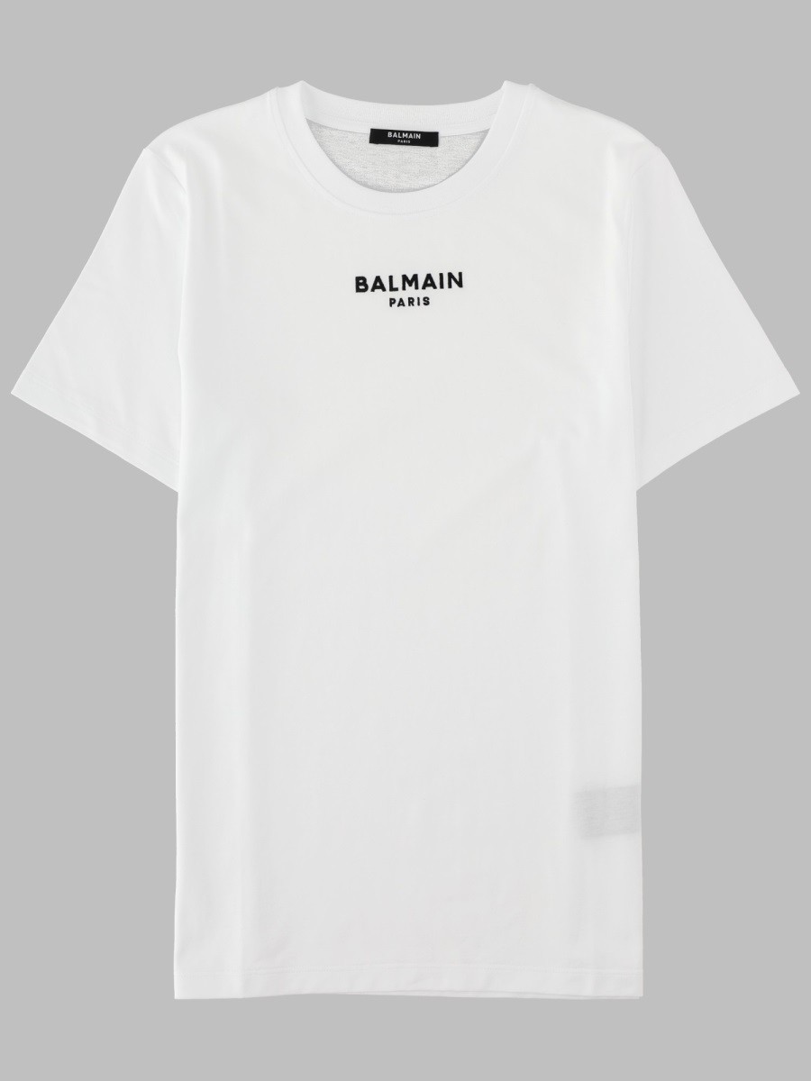 Balmain T-SHIRT CON LOGO RICAMATO