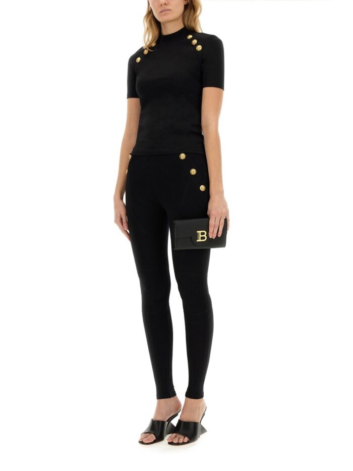 Balmain T-SHIRT WITH BUTTONS