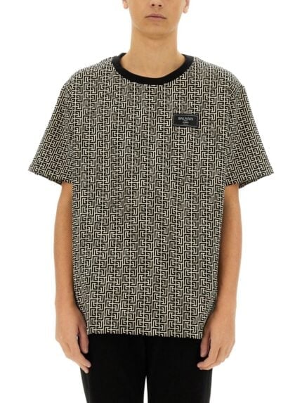 Balmain T-SHIRT WITH MONOGRAM