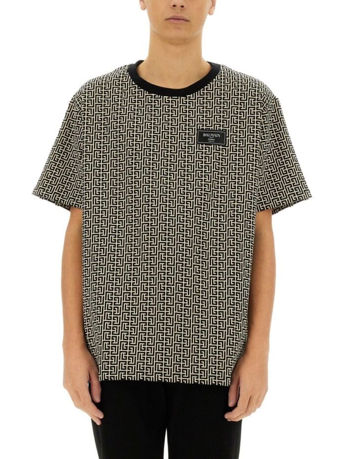 Balmain T-SHIRT WITH MONOGRAM