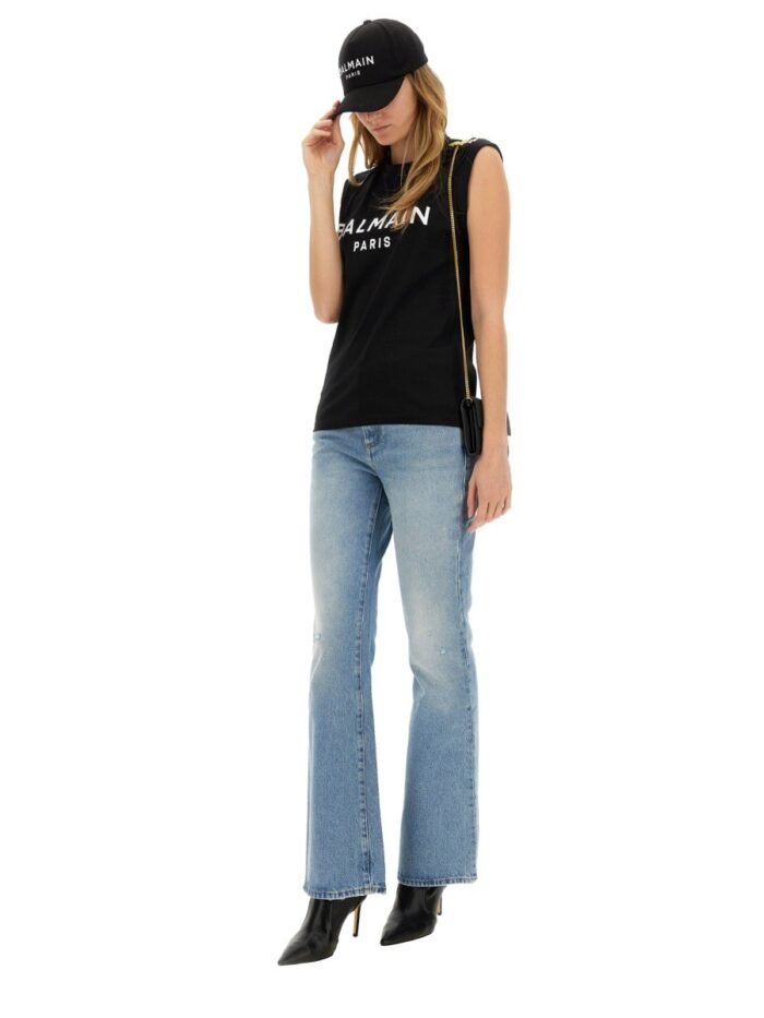 Balmain TANK TOP WITH LOGO