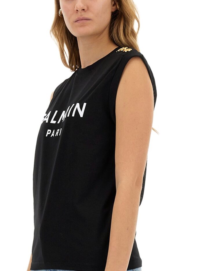 Balmain TANK TOP WITH LOGO
