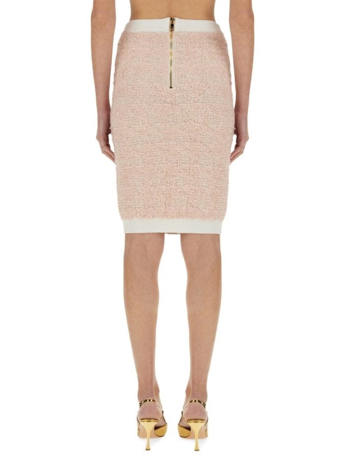 Balmain TWEED MIDI SKIRT