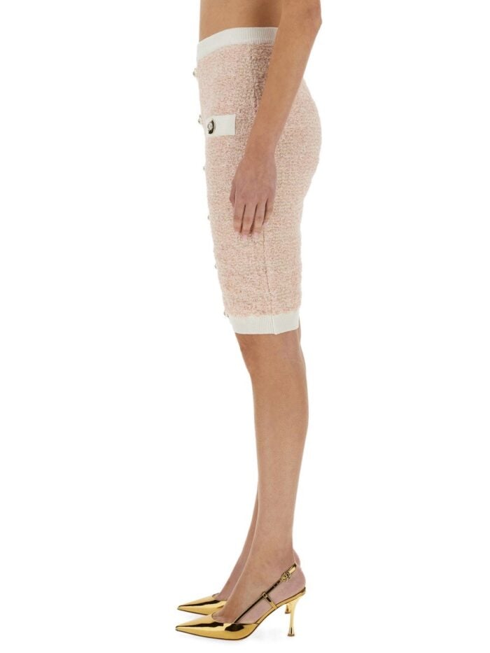Balmain TWEED MIDI SKIRT
