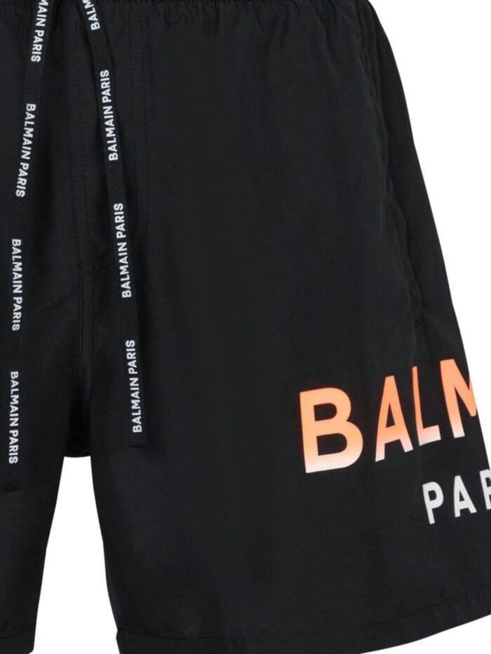 BALMAIN UNDERWEAR Logo-print Swim Shorts