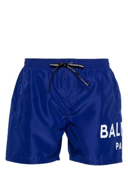 BALMAIN UNDERWEAR Logo-print Swim Shorts