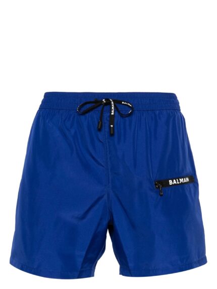 BALMAIN UNDERWEAR Logo-print Swim Shorts