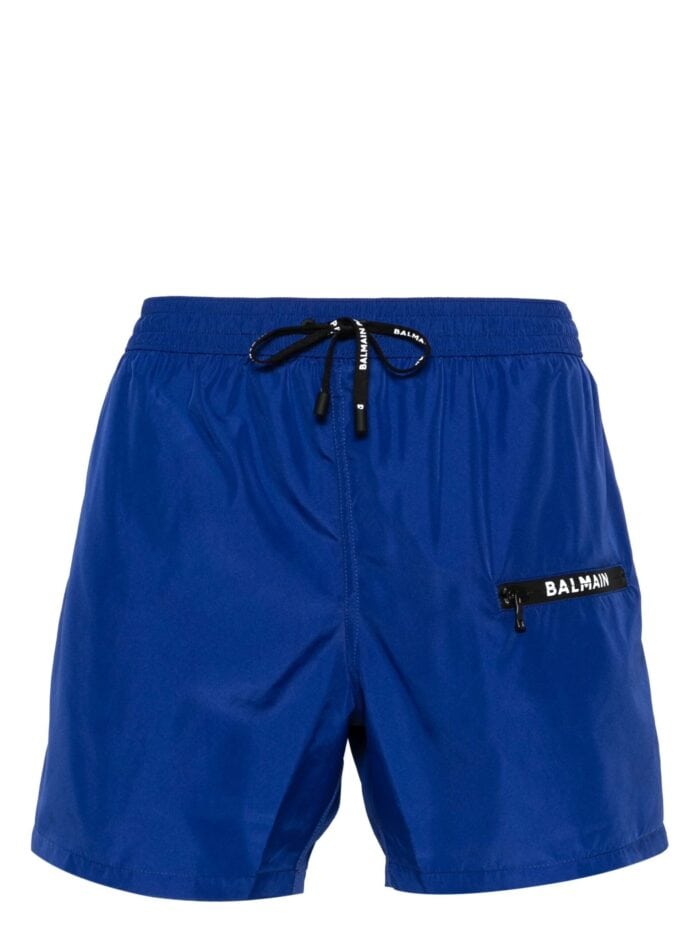 BALMAIN UNDERWEAR Logo-print Swim Shorts