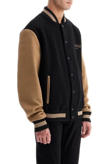 BALMAIN Wool And Cashmere Bomber Jacket