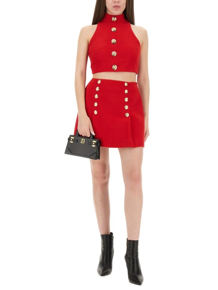 Balmain WOOL CROP TOP