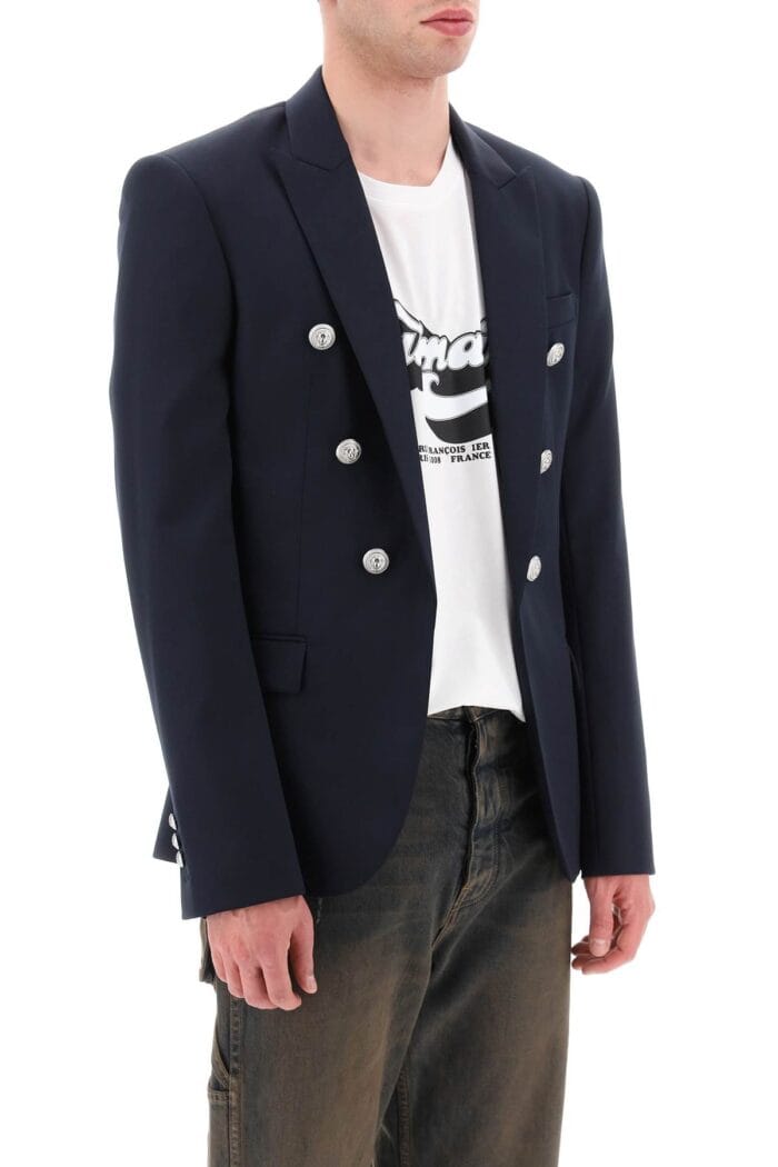 BALMAIN Wool Jacket With Ornamental Buttons