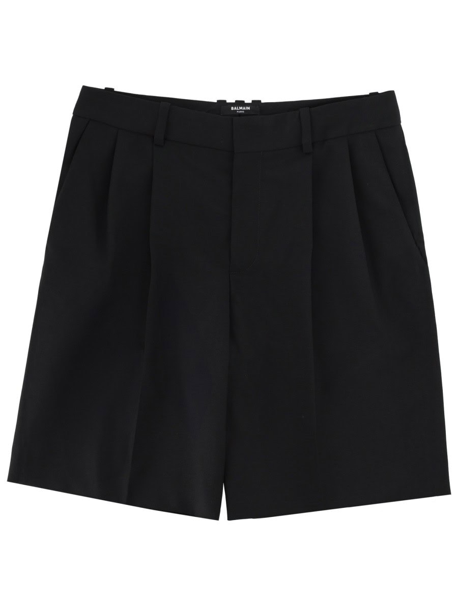 Balmain WOOL TAILORED SHORTS