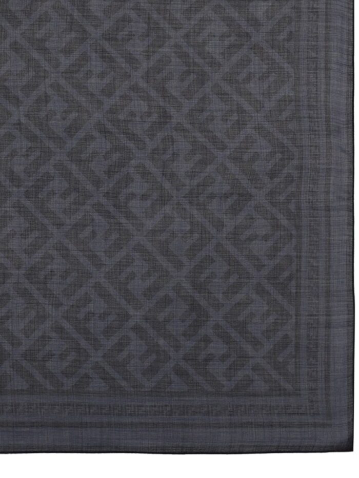 Fendi BANDANA IN SETA E LANA CON MOTIVO "FF"