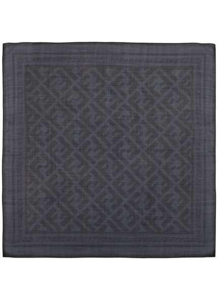 Fendi BANDANA IN SETA E LANA CON MOTIVO "FF"