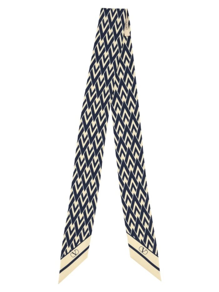 Valentino Garavani BANDEAU "TOUTE LA V" IN SETA