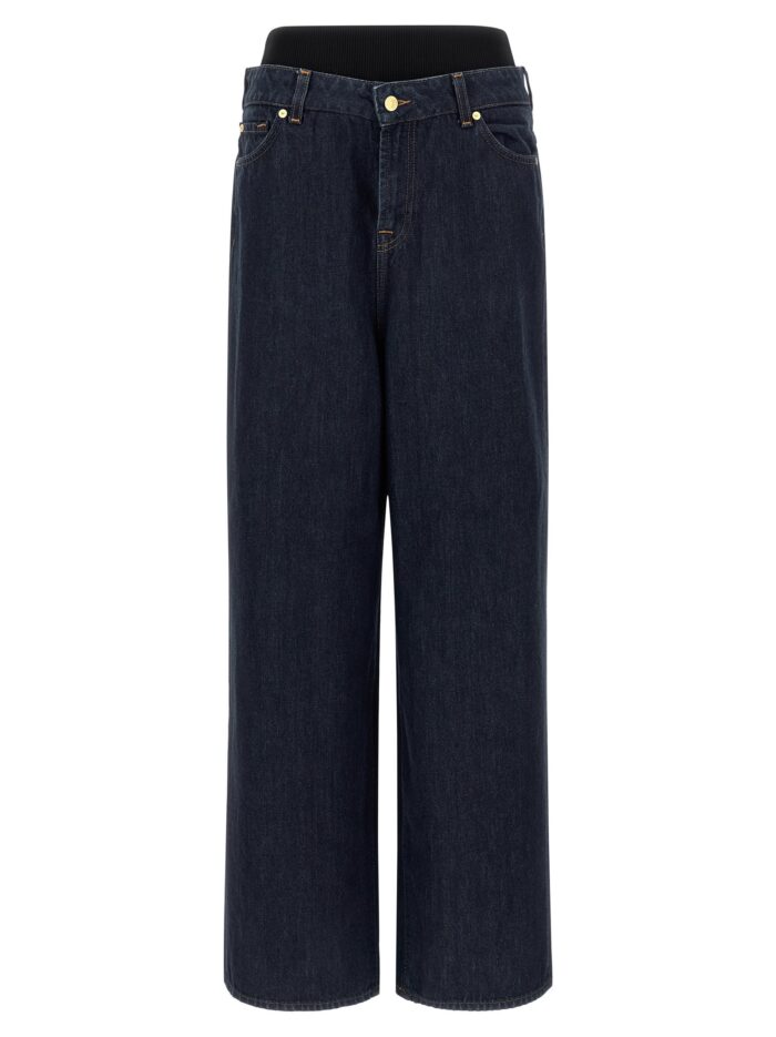 7 for all mankind 'banded slouchy wide' jeans 7 FOR ALL MANKIND 'Banded Slouchy Wide' Jeans