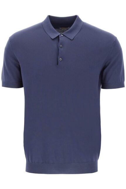 BARACUTA Cotton Knit Polo Shirt