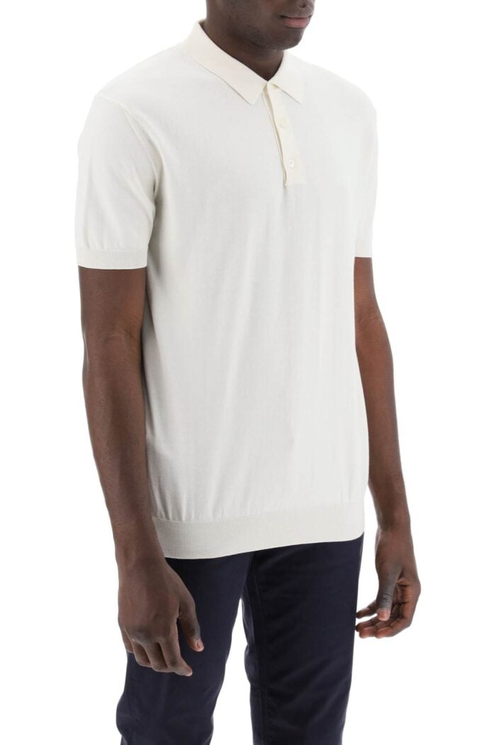 BARACUTA Short-sleeved Cotton Polo Shirt For