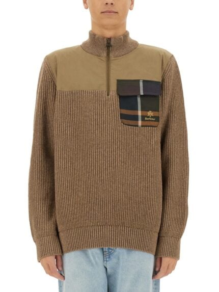 BARACUTA X BARBOUR "MILLER" JERSEY