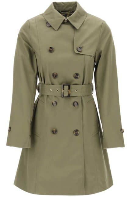 BARBOUR Double-breasted Trench Coat For