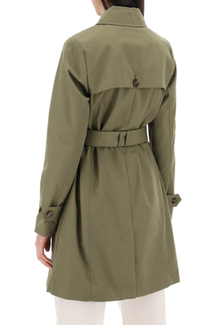 BARBOUR Double-breasted Trench Coat For