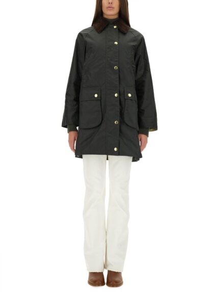 BARBOUR GIACCA LUNGA CERATA "BEADNELL"