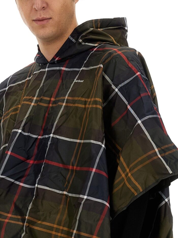 BARBOUR PONCHO CON MOTIVO TARTAN
