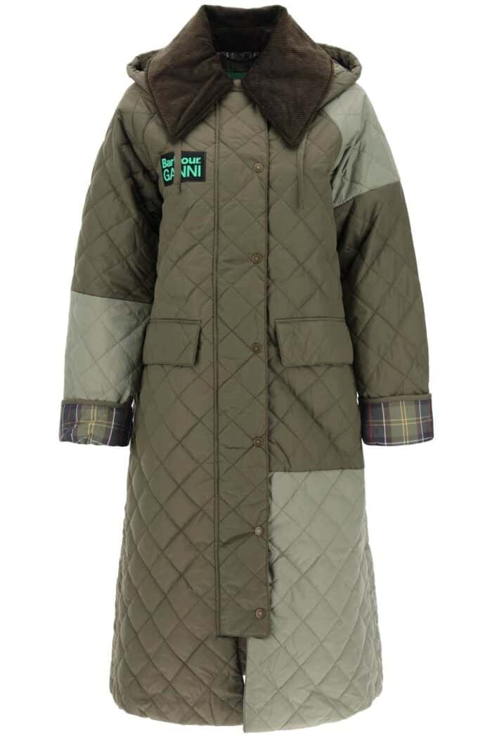 Barbour X Ganni Burghley Quilted Trench Coat