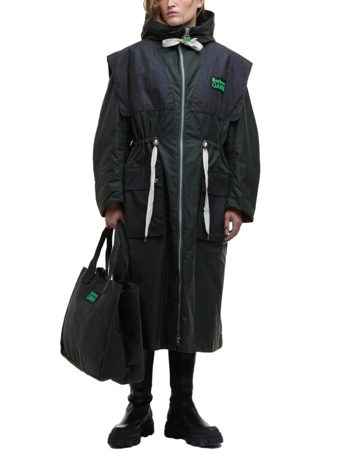 BARBOUR X GANNI WAXED COTTON PARKA