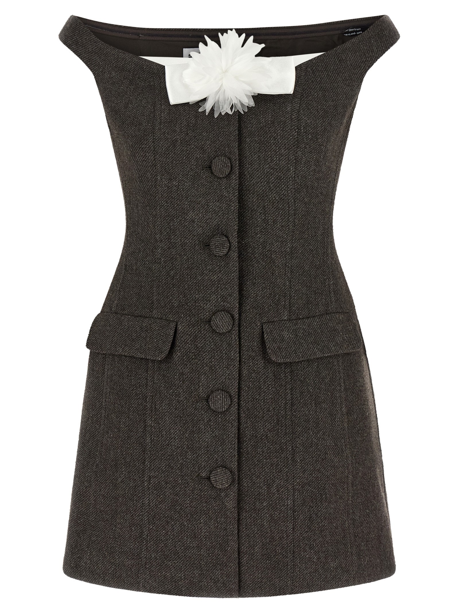 SELF PORTRAIT Bardot Neckline Dress