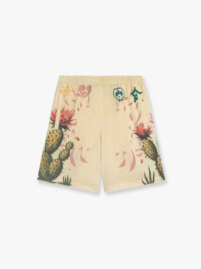 Barrow Cotton Bermuda Shorts With Cactus Print
