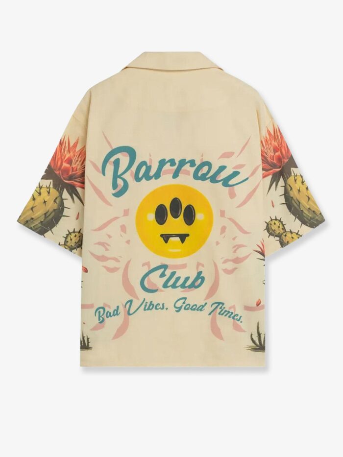 Barrow Cotton Shirt With Cactus Print